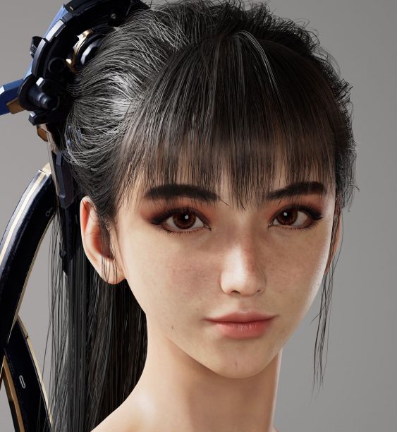 《剑星》中的伊芙3D图像欣赏：她那修长的美腿和精致的玉足令人垂涎欲滴！