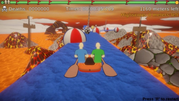 双人协作划船游戏《划划划》将于7月25日正式上线Steam