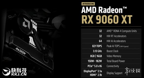 AMD RX 9060 XT的国行售价揭晓：配备8GB显存的版本价格为2499元起。