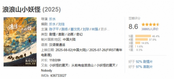 国产动画又一力作！《浪浪山小妖怪》上映仅2天，票房便已过亿